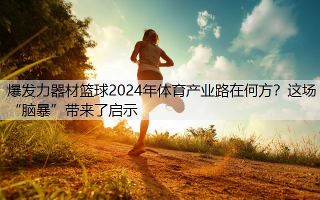 爆发力器材篮球2024年体育产业路在何方？这场“脑暴”带来了启示